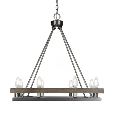 Belmont 8 Light Medium Chandelier by Toltec - 2738-GPDW