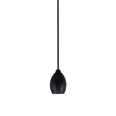 Paramount 1 Light Stem Hung Mini Pendant 7.25 Inch Tall by Toltec - 3401-MB-426