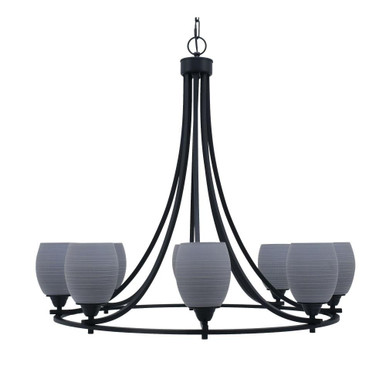 Paramount 8 Light Uplight Chandelier 31 x 34 Inches Wide by Toltec - 3408-MB-4022