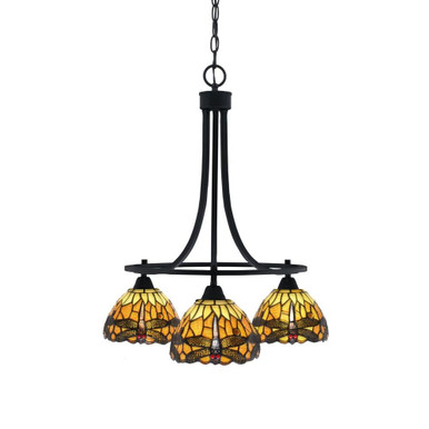 Paramount 3 Light Medium Round Chandelier by Toltec - 3413-MB-9465