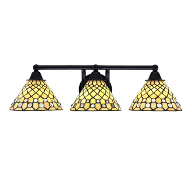 Paramount 3 Light Vanity Light 24.5 Inch Length by Toltec - 3423-MB-9415
