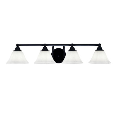 Paramount 4 Light Steel Vanity Light 32 In Length by Toltec - 3424-MB-311
