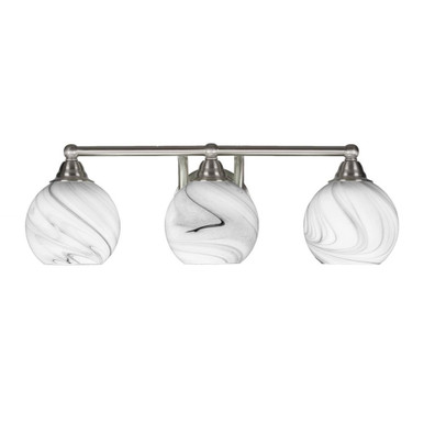 Paramount 3 Light Vanity Light 22.25 Inch Length by Toltec - 3423-BN-4109