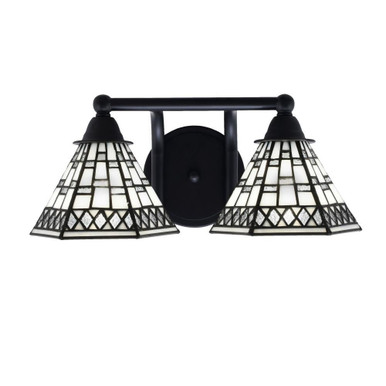 Paramount 2 Light Vanity Light 6.5 Inch Tall by Toltec - 3422-MB-9105