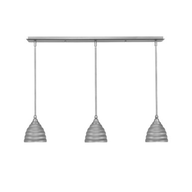 Any 3 Light Linear Pendant 37.25 Inch Length by Toltec - 36-BN-425