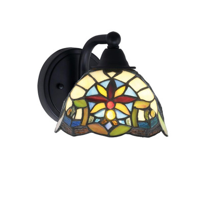 Paramount 1 Light Wall Sconce 6.25 Inch Tall by Toltec - 3421-MB-9365