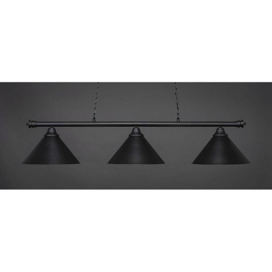 Oxford Three Light Billiard 16 Inches Wide by 12.5 Inches High by Toltec - 373-MB-420