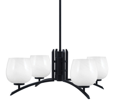 Kurve 4 Light Large Chandelier by Toltec 3704-MB-4602 - 3704-MB-4602_P