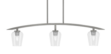 Kurve 3 Light Island 10.25 x 41 Inch Length by Toltec 3736-GP-210 - 3736-GP-210