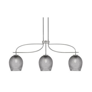 Cavella 3 Light Small Island Pendant 16 Inch Tall by Toltec - 3936-GP-4902