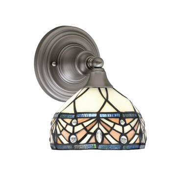 Any 1 Light Wall Sconce 7.25 Inch Wide by Toltec - 40-BN-9485