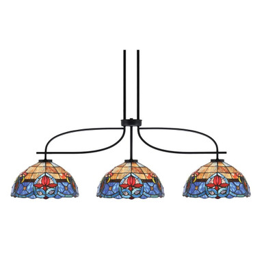 Cavella 3 Light Medium Island Pendant 14.5 Inch Tall by Toltec - 3936-MB-9359