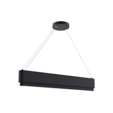 Walman 1 LED Light Oversized Linear Chandelier by Elan - 84316