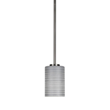 Atlas 1 Light Stem Hung Mini Pendant 4 Inch Wide by Toltec - 4501-GP-4062