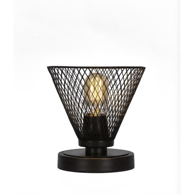 Luna 1 Light Table Lamp 7.25 Inches Tall and 7 Inches Wide by Toltec  - 51-DG-805-LED18A