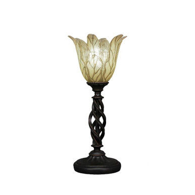 Elegante 1 Light Mini Table Lamp 15.75 x 7 Inches by Toltec  - 61-DG-1025