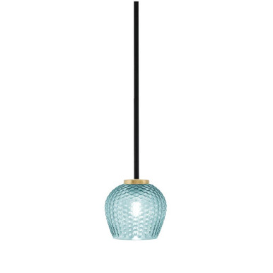 Sandia 1 Light Stem Mini Pendant 6 x 6 Inch by Toltec - 6201-MBNAB-4605