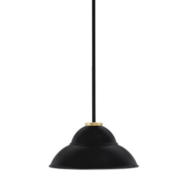 Sandia 1 Light Stem Mini Pendant 6.5 Inch Tall and 13 Inch Wide by Toltec - 6201-MBNAB-428-MB