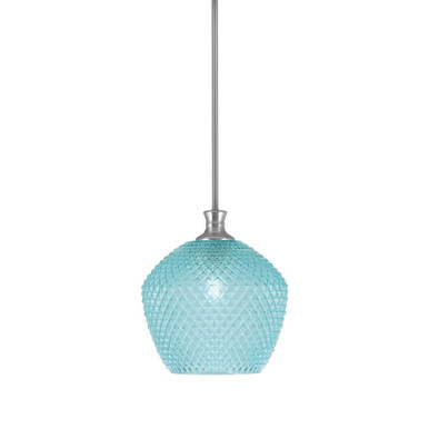 Zola 1 Light Stem Hung Mini Pendant 11 Inch Tall and 9 Inch Wide by Toltec - 75-BN-4925