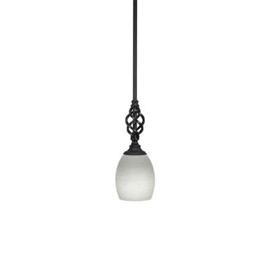 Elegante 1 Light Mini Pendant 11.25 Inch Tall by Toltec - 80-MB-615