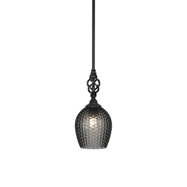 Elegante 1 Light Small Pendant 14 Inch Tall by Toltec - 80-MB-4902