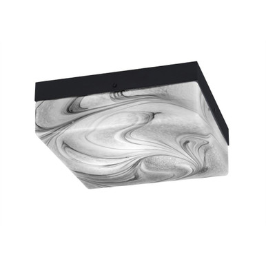 3 Light Flush Mount 5 x 12 Inches by Toltec  - 842-MB-9