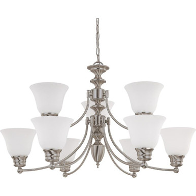 Empire Nine Light Chandelier 32 In Wide by 18 In High by Nuvo - 60/3256