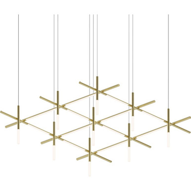 Labyrinth 1 LED Pendant 18.75 Inch Tall and 74.25 Inch Wide by Sonneman - 2105