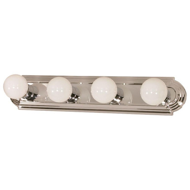 Four Light Vanity Racetrack Style 24 x 4.75 Inch by Nuvo 60/297