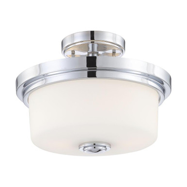 Soho 2 Light 13 Inch Wide Semi Flush Mount by Nuvo - 60/4593