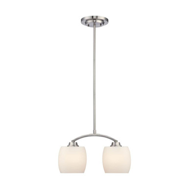 Helium 2 Light Small Chandelier by Nuvo - 60/4194