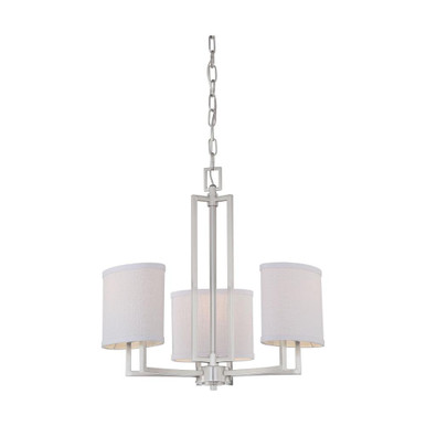 Gemini Three Light Chandelier 21 x 20.75 Inches by Nuvo - 60/4757