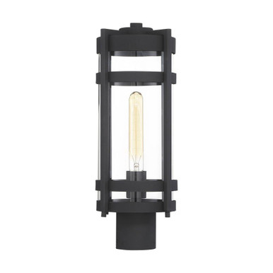 Tofino 1 Light Outdoor Post Lantern 7.38 x 17.75 Inches by Nuvo - 60/6575