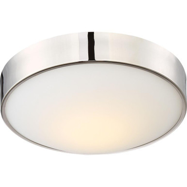 Perk 16W 1 LED 13 Inch Wide Flush Mount by Nuvo - 62/774