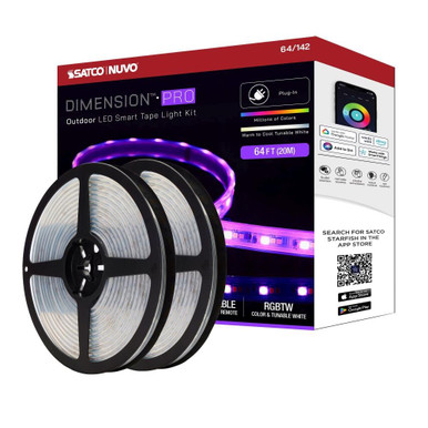 Dimension Pro 68W LED Tape Light with Plug Connect 787.44 Inches by Nuvo - 64/142