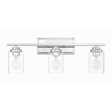 Clark 3 Light Bath Vanity 9.38 Inch Tall and 24.75 Inch Wide by Craftmade - 20425