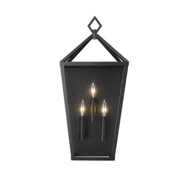 Arnold 3 Light Outdoor Wall Mount by Millennium - 2533-PBK