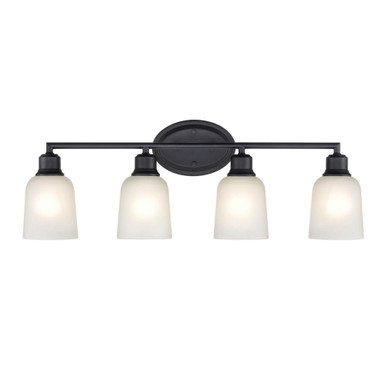 Amberle 4 Light Bath Vanity 10 Inch Tall and 28 Inch Wide by Millennium - 2804-MB