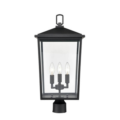 Fetterton 3Light Outdoor Post Mount 22.75 Inch x 11 Inch Wide by Millennium - 2983-PBK