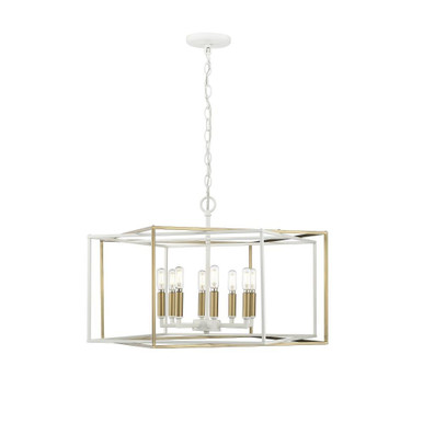 Lowe 8 Light Pendant 16.5 Inch Tall and 28 Inch Wide by Millennium - 22608-MW/VB