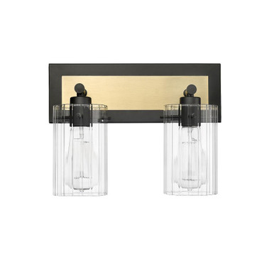 Gasol 2 Light Bath Vanity 9.63 Inch Tall and 13 Inch Wide by Millennium - 25002-MB/VB