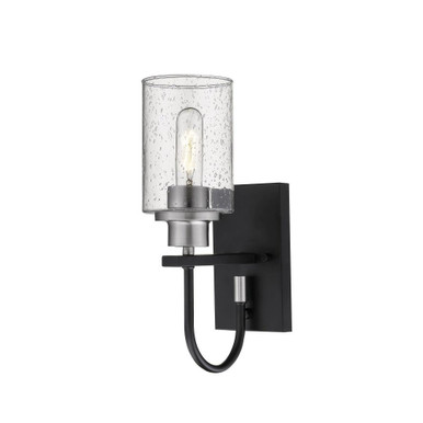 Clifton 1 Light Wall Sconce 13.5 Inch Tall and 5 Inch Wide by Millennium - 3511-MB/BN