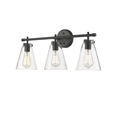 Aliza 3 Light Bath Vanity 11 Inch Tall and 27 Inch Wide by Millennium - 8123-MB