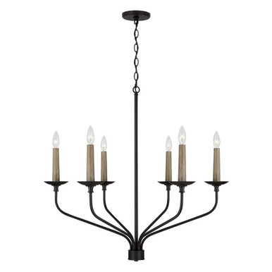 Wilder 6 Light Large Chandelier by Capital - 451561MB