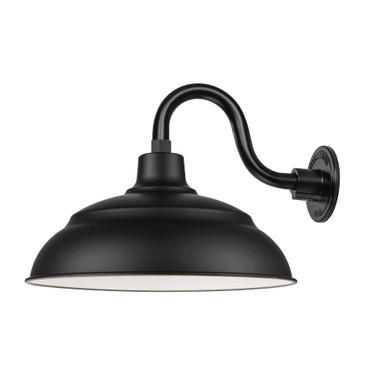 R Series 1 Light Outdoor Wall Mount 12 Inch X 14 Inch Wide by Millennium - UWS14GN10-SB