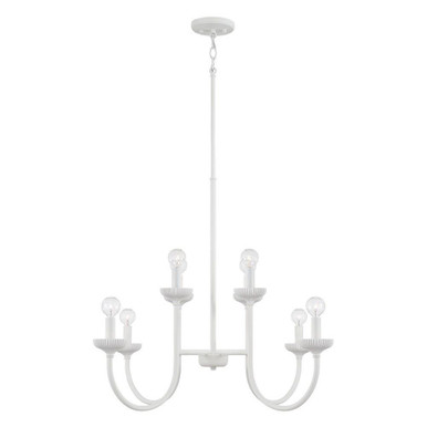 Mallory 8 Light Chandelier 26 Inch Tall and 32.5 Inch Wide by Capital - 456181CE