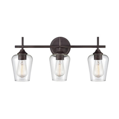 Ashford 3 Light Bath Vanity 10.25 Inch Tall and 22 Inch Wide by Millennium - 9703-RBZ