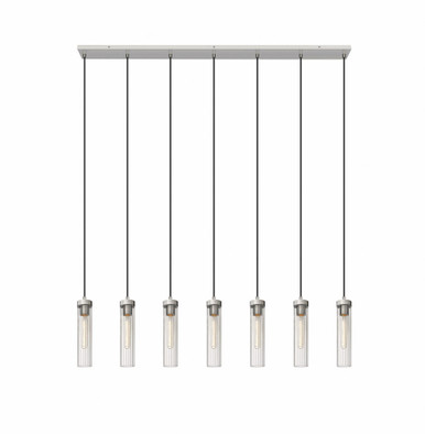 Beau 7 Light Linear Chandelier 12.75 x 4.75 Inches Wide by Z-Lite - 740P-7L