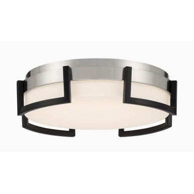 Bezel Set 30W 1 LED 15 Inch Wide Flush Mount by George Kovacs - P953-2-691-L