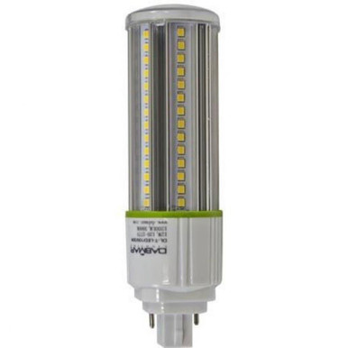 6.23 Inch 100 277V 12W 5000K Corn Light G24/2 Pin Base Lamp by Dabmar - DL-T-LED/100/50K